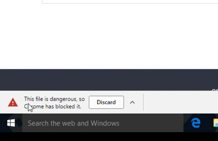 google chrome blocks downloads